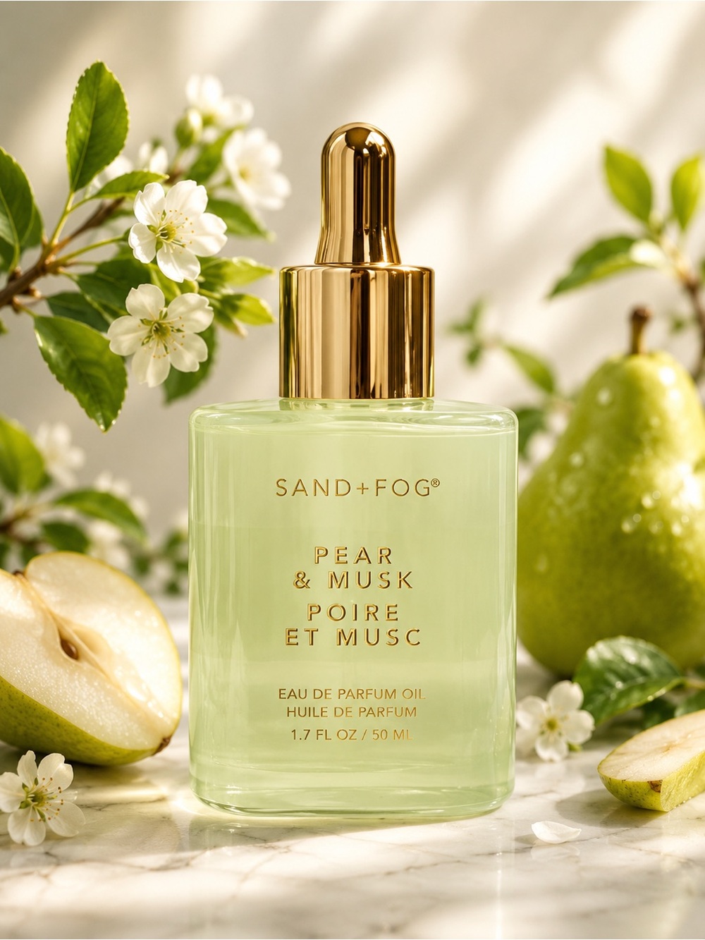 Sand + Fog Pear & Musk Perfume Oil Dropper – 50 mL 🍐✨